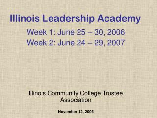 Illinois Leadership Academy