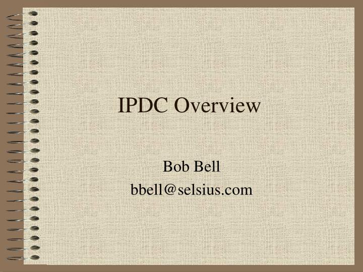 ipdc overview