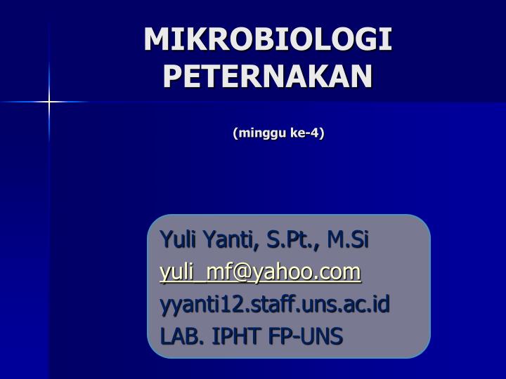 mikrobiologi peternakan