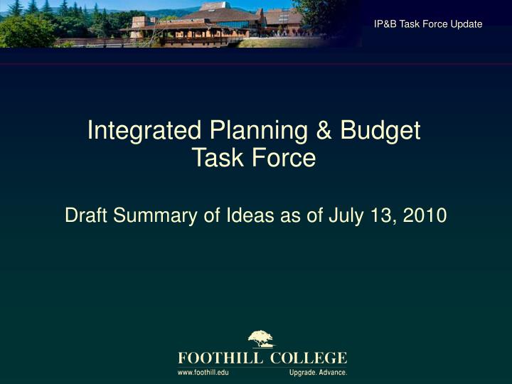 draft summary of ideas as of july 13 2010