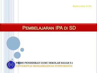 pembelajaran ipa di sd