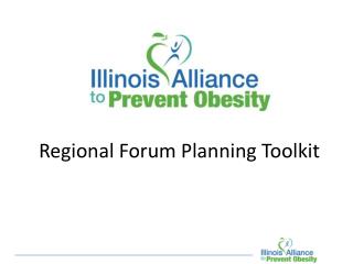 Regional Forum Planning Toolkit