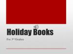 Holiday Books Galore for 3rd Graders - slide 1