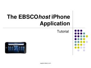 The EBSCO host iPhone Application