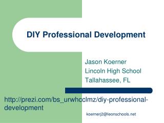 DIY Professional Development