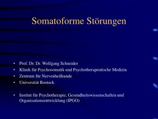 somatoforme st rungen