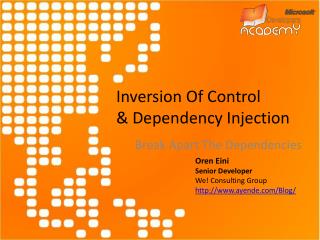 Inversion Of Control &amp; Dependency Injection