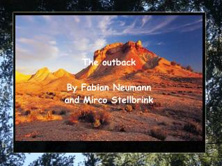 The outback By Fabian Neumann and Mirco Stellbrink