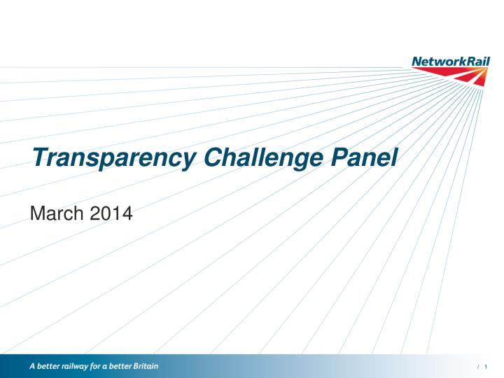 transparency challenge panel