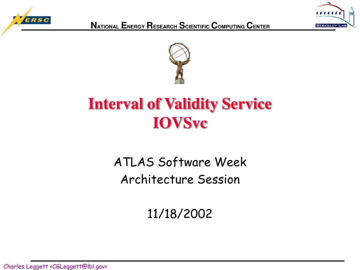 interval of validity service iovsvc