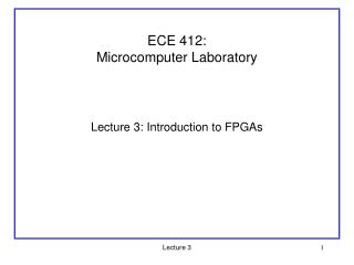 ECE 412: Microcomputer Laboratory