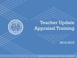 Teacher Update Appraisal Training 2014-2015