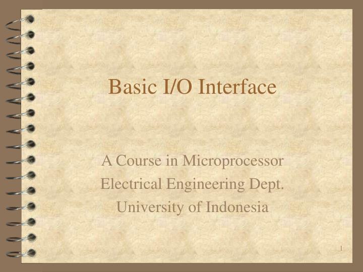 basic i o interface