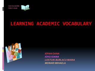 LEARNING ACADEMIC VOCABULARY