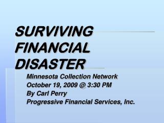 SURVIVING FINANCIAL DISASTER