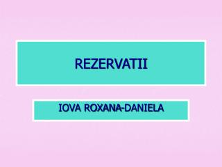 rezervatii
