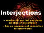 Interjections - slide 1