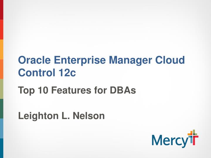 oracle enterprise manager cloud control 12c
