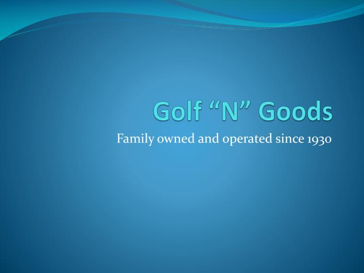 golf n goods