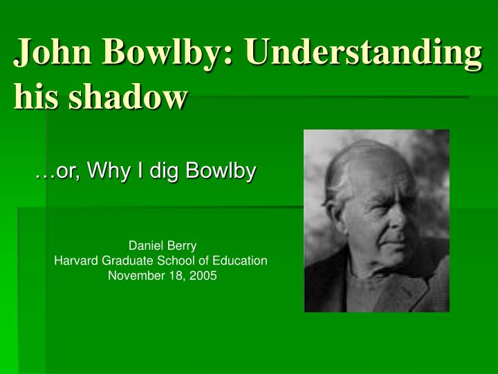 john bowlby understanding his shadow