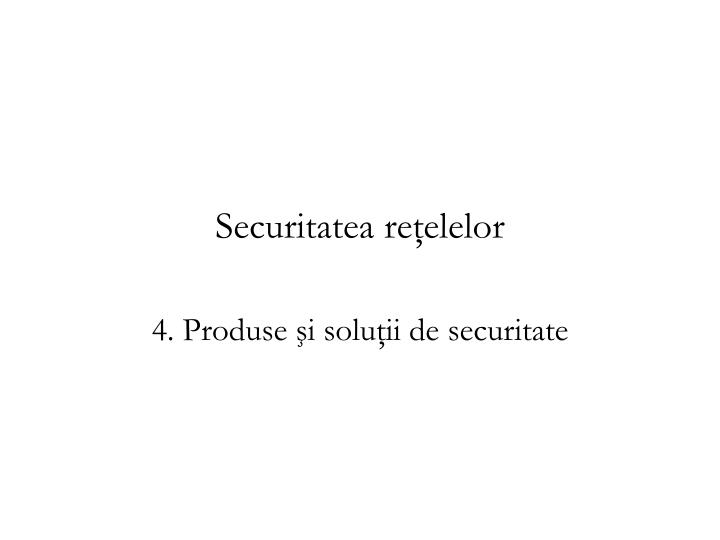 securitatea re elelor