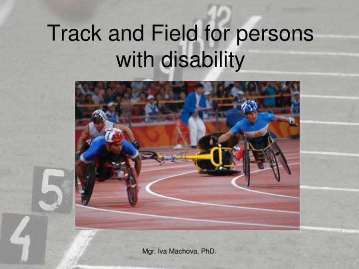 track and field for persons with disability