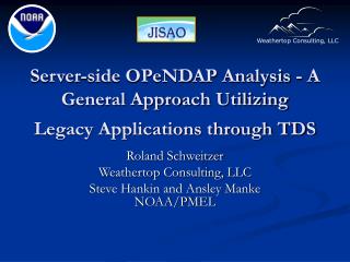 Server-side OPeNDAP Analysis - A General Approach Utilizing Legacy Applications through TDS