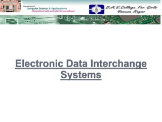 Electronic Data Interchange Systems