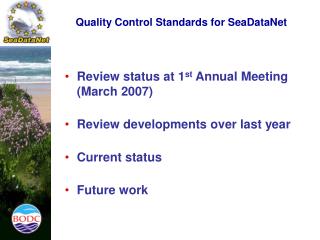 Quality Control Standards for SeaDataNet