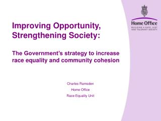 Charles Ramsden Home Office Race Equality Unit