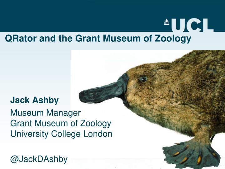 qrator and the grant museum of zoology