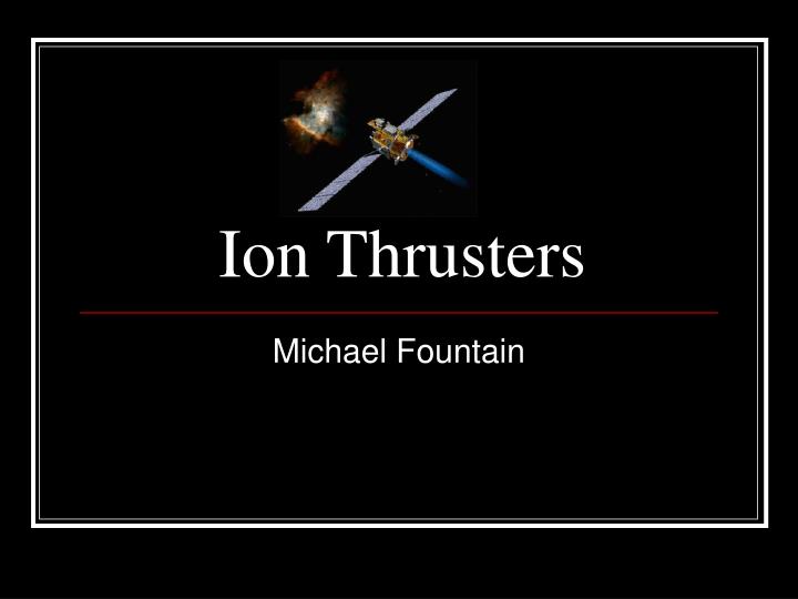 ion thrusters