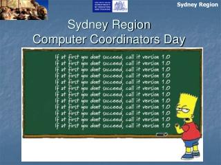 Sydney Region Computer Coordinators Day