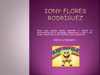 iony flores rodr guez