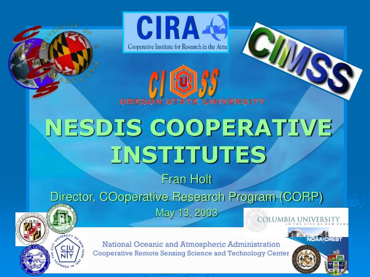 nesdis cooperative institutes