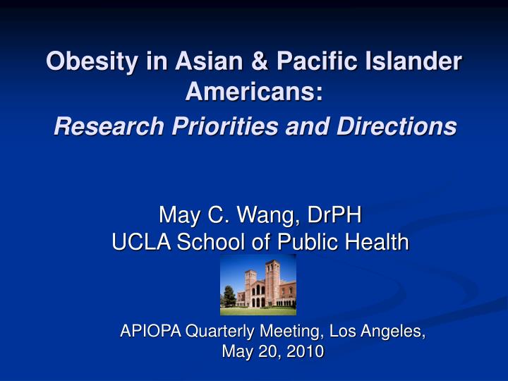 obesity in asian pacific islander americans research priorities and directions