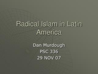 Radical Islam in Latin America