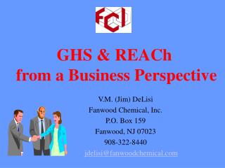 GHS &amp; REACh from a Business Perspective