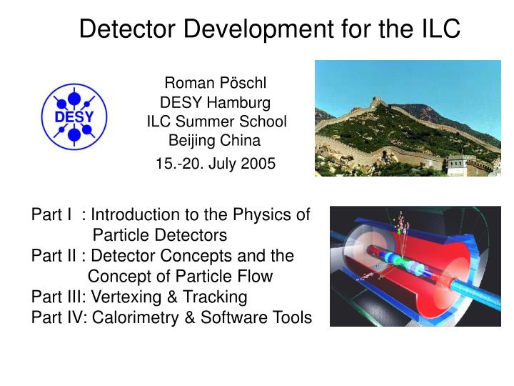 detector development for the ilc