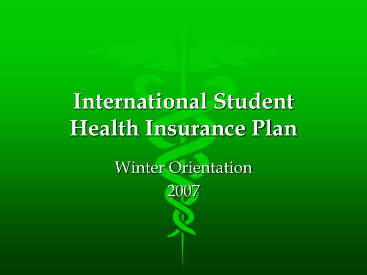 international student health insurance plan