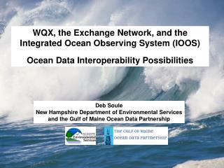 WQX, the Exchange Network, and the Integrated Ocean Observing System (IOOS)
