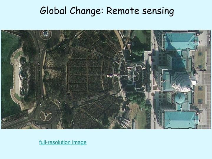 global change remote sensing