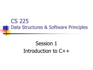 CS 225 Data Structures &amp; Software Principles