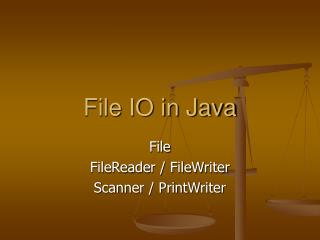 File IO in Java