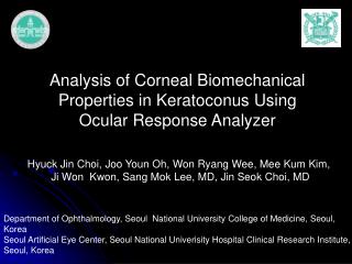 Analysis of Corneal Biomechanical Properties in Keratoconus Using Ocular Response Analyzer