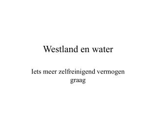 westland en water
