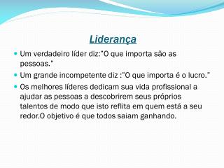 lideran a