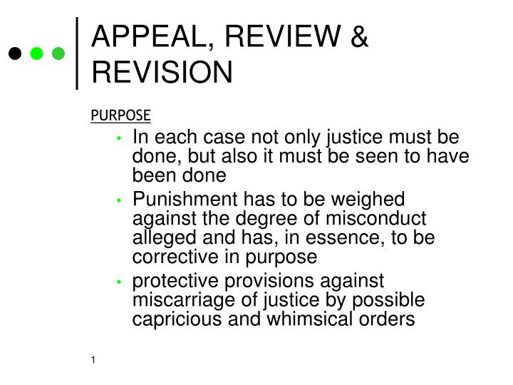 appeal review revision