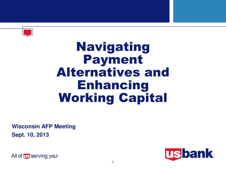 navigating payment alternatives and enhancing working capital