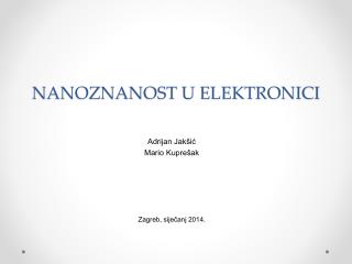 nanoznanost u elektronici